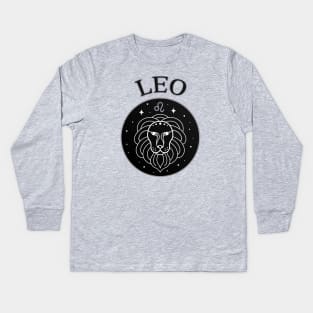 Leo Star Sign Zodiac Horoscope Cheeky Witch® Kids Long Sleeve T-Shirt